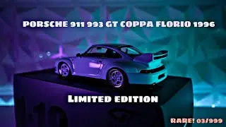 Rare 03/999 PORSCHE 911 993 GT COPPA FLORIO 1996 GT SPIRIT 1/18 Resin Car Model