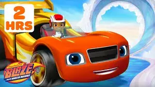 Blaze Races on a SKY Track, Transforms into a Falcon, & More! 🏎️💨 | Blaze and the Monster Machines