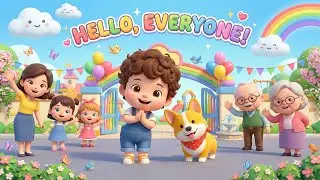 The Hello Song! Learn Polite Greetings with Chuns Chuns | Kids Sing Along & Dance!