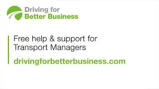 Driving for Better Business - Transport Managers