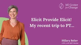 Elicit Provide Elicit! My recent trip to PT... - MI Center for Change - Motivational Interviewing