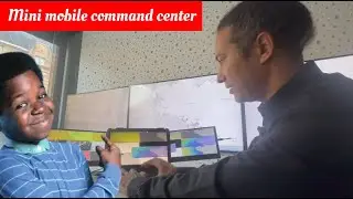Mini mobile command center with our triple screen #multiscreen #touchscreen #commandcenter #sdis