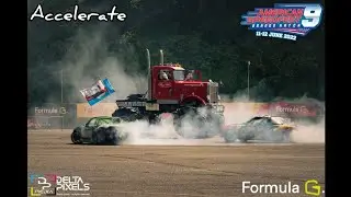 DRIFTING Around MONSTER TRUCKS! **FORMULA G WARM UP SHOW 2022**