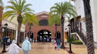 Exiting Disney Springs in the Rain from Town Center in 4K | Walt Disney World Orlando Florida 2025