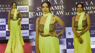 BBOTT2 Beauty Manisha Rani Looking Hot Arrives At Streaming Academy Awards