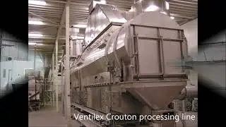 Ventilex fluid bed dryer for croutons