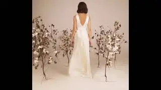 A line V neck wedding dress PENELOPE by lefkon