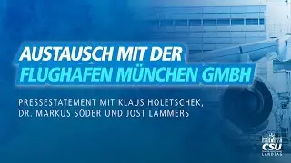 LIVE: Pressestatement mit Klaus Holetschek, Dr. Markus Söder und Jost Lammers