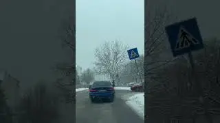Nowhere else in the #world it is more #beautiful #driving in #snow than #belgrade #serbia #travel