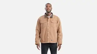 Berne&reg; Men's Vintage Washed Sherpa-Lined Work Jacket