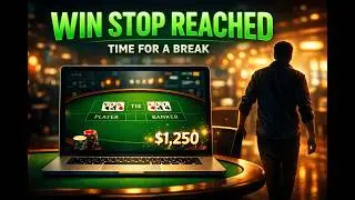 Reaching $1,250 Balance in Baccarat Online &ndash; Hitting My Win Stop for the Session and Taking a Break!