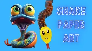paper snake | #diy #art #craft #drawing #claycrafts #shorts #youtubeshorts @CrafterArnavofficial