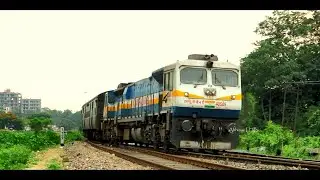 Beautiful 4500hp dual-cab EMD WDP4D locomotive powers Kolkata - Dibrugarh INDRANI / DIHING Express