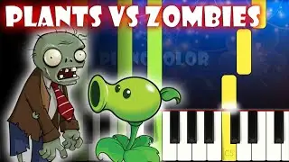 Plants Vs. Zombies Song | Piano Tutorial | Karaoke