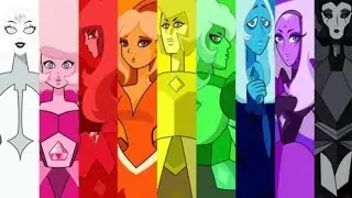 No Audio sorry #diamonds #stevenuniverse #white444 #pink #red #orange #yellow #green #blue  #black ?