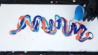 Large Canvas | DUTCH POUR | Acrylic | Abstract