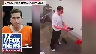 Leaked video showing Bryan Kohberger pacing in his prison cell under investigation