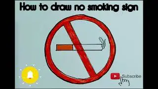 DIY:How to draw no smoking sign||The crafter's art for you