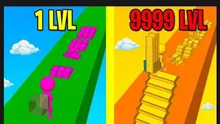 Stair Run ALL LEVELS! NEW GAME Stair Run WORLD RECORD!