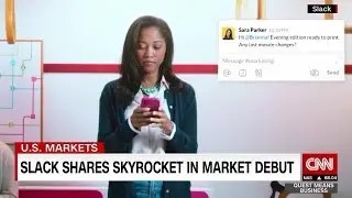 Slack shares skyrocket in market debut