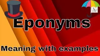 What is Eponyms? some Examples #viral #vocabulary #eponyms #top #englishspeakingdailyp