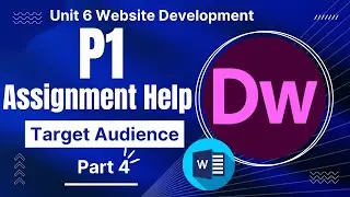 BTEC Level 3 IT - Unit 6 - Website Development - Part 4 - P1 - Target Audience