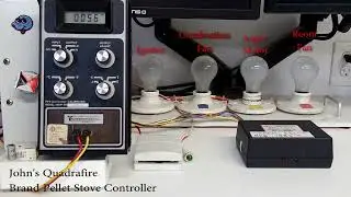Post Repairs Final Test of John's QuadraFire TASSB-93V.12A Pellet Stove Controller #23115