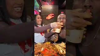Clawdaddy platter  #seafoodboil #biggroove #shorts #asmr