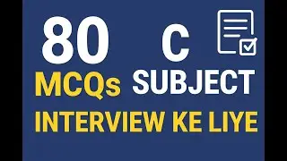 80 MCQs on C Programming | C Language Interview Questions & Answers
