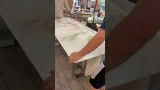 Macy's Fendi white marble table