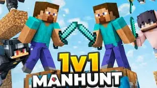 1v1 Speedruner Vs Hunter 😱 | Minecraft Manhunt