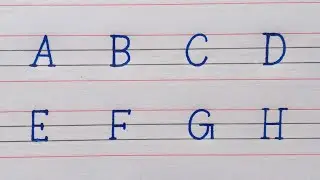 How to write English Capital letters in four lines | English Capital letters for beginners | A to Z