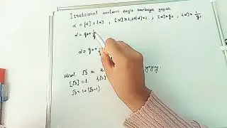 Irratsional sonlarni zanjir kasrlarga yoyish