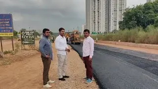 Mapsko Mountville Blacktopping Begins On 84m Wide GMDA Road Sector 79 Gurgaon Myshopdeal 9911730303