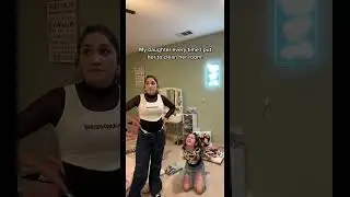 My daughter every time I put her to clean her room! #shorts #mom #comedy