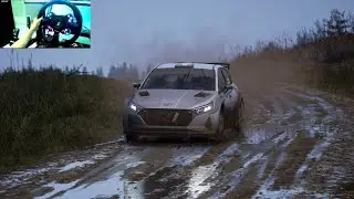 Ultra realistic assetto corsa rally🔥Cara menaklukan AC Rally di map Wales dengan Simagic Wheel )
