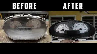 How to polish scratches Instrument cluster or speedometer, and make it shine back as if like NEW!!