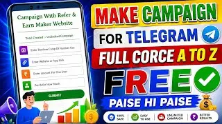 How To Make Campaign Website For Telegram | Campaign Kaise Banaye | Loot Campaign Kaise Banaye