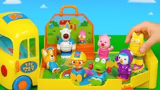 Best Tiktok Of Sprunki: Pororo School Bus Car Transporter Satisfying | Sprunki Real Life Vs ASMR Toy