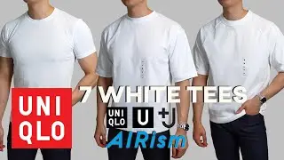 Uniqlo's BEST White T-Shirt? | +J, U Oversized, U Airism, Supima Cotton, Dry, Raglan Half Sleeve