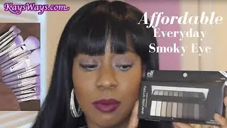 Everyday Smokey | NEW elf #PlayBeautifully + Bdellium Tools Purple Bambu Brushes | Talk Through!!!