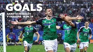 Gareth McAuley goal: Northern Ireland v Ukraine goal - ALL ANGLES