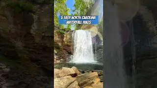 💦 5 Easy North Carolina Waterfall Hikes to check out this summer! #waterfall #rvlife #travel