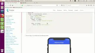 Hello World Flutter