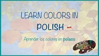 Learn colors in  Polish | Aprender los colores en polaco