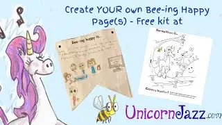 Bee-ing Happy With Unicorn Jazz and Friends Happiness book for Kids Unicorn Books