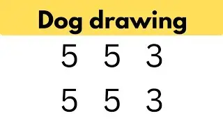 Easy dog drawing tutorial || Dog drawing for kids || Easy dog drawing for kids ||