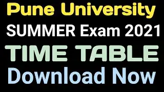 How to download exam time table | summer exam 2021 | sppu |p Pune University | Second term exam