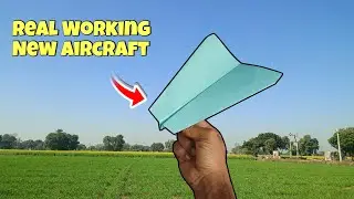 REAL WORKING : HOW TO MAKE A PAPER ORIGAMI JET AIRPLANE 🥰 