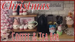 NEW Cozy Christmas Coffee and Tea Bar | Christmas Drink Station | Christmas Decorating Ideas 2022